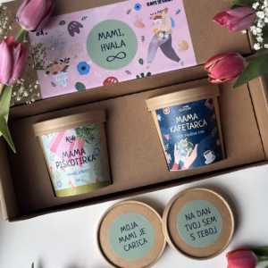 Mami, hvala – darilni paket s kavo in piškoti