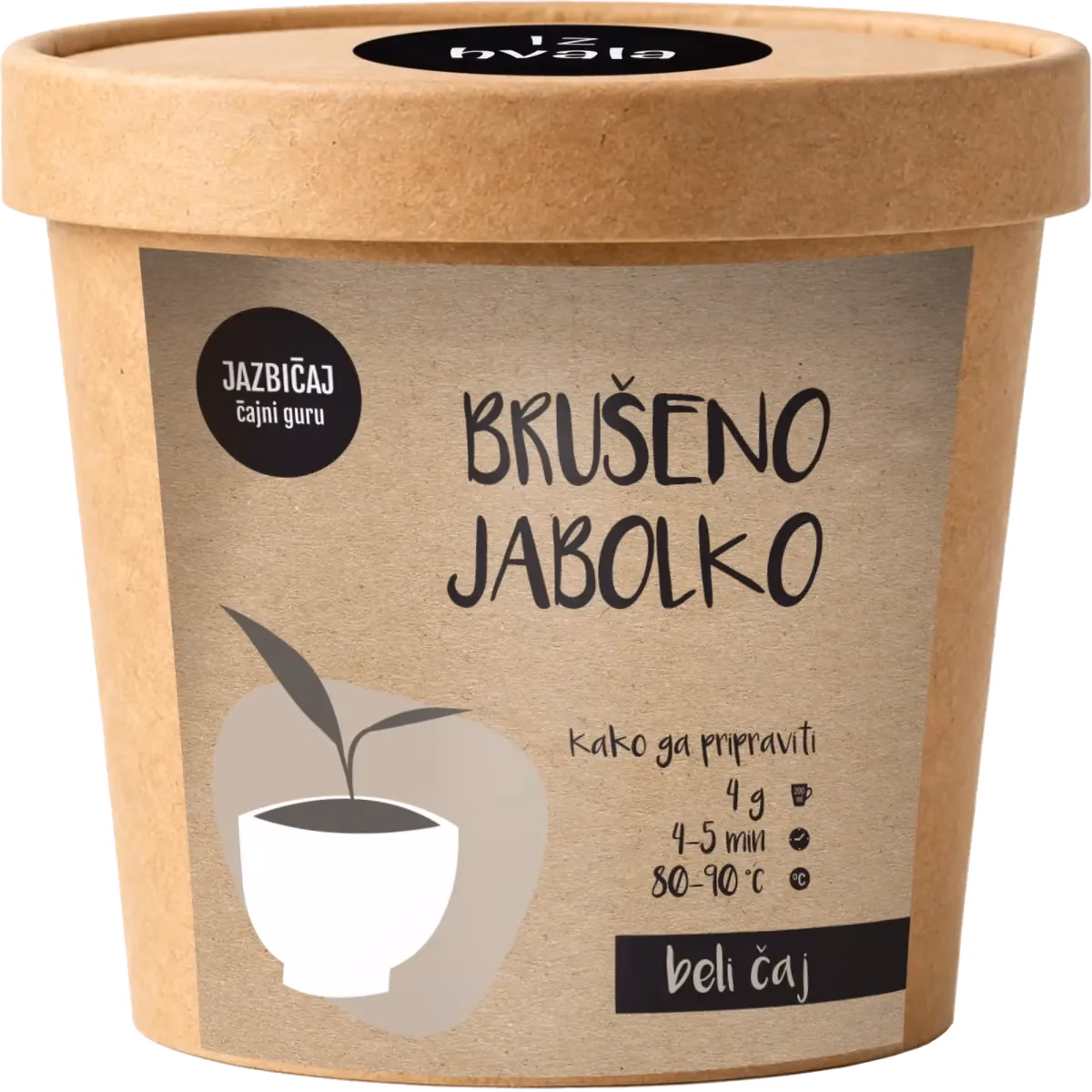 Jazbičaj Brušeno Jabolko beli čaj