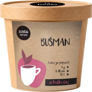 Jazbičaj Bušman rooibos čaj