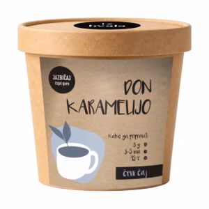 Lonček Jazbičaj črnega čaja Don karamelijo