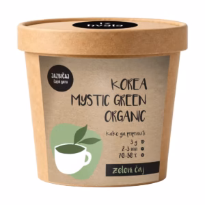 Lonček Jazbičaj zelenega čaja Korea mystic green organic