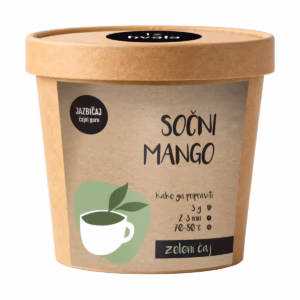 Lonček Jazbičaj zelenega čaja Sočni mango