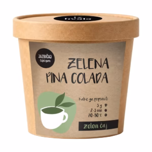 Lonček Jazbičaj zelenega čaja Zelena piina colada