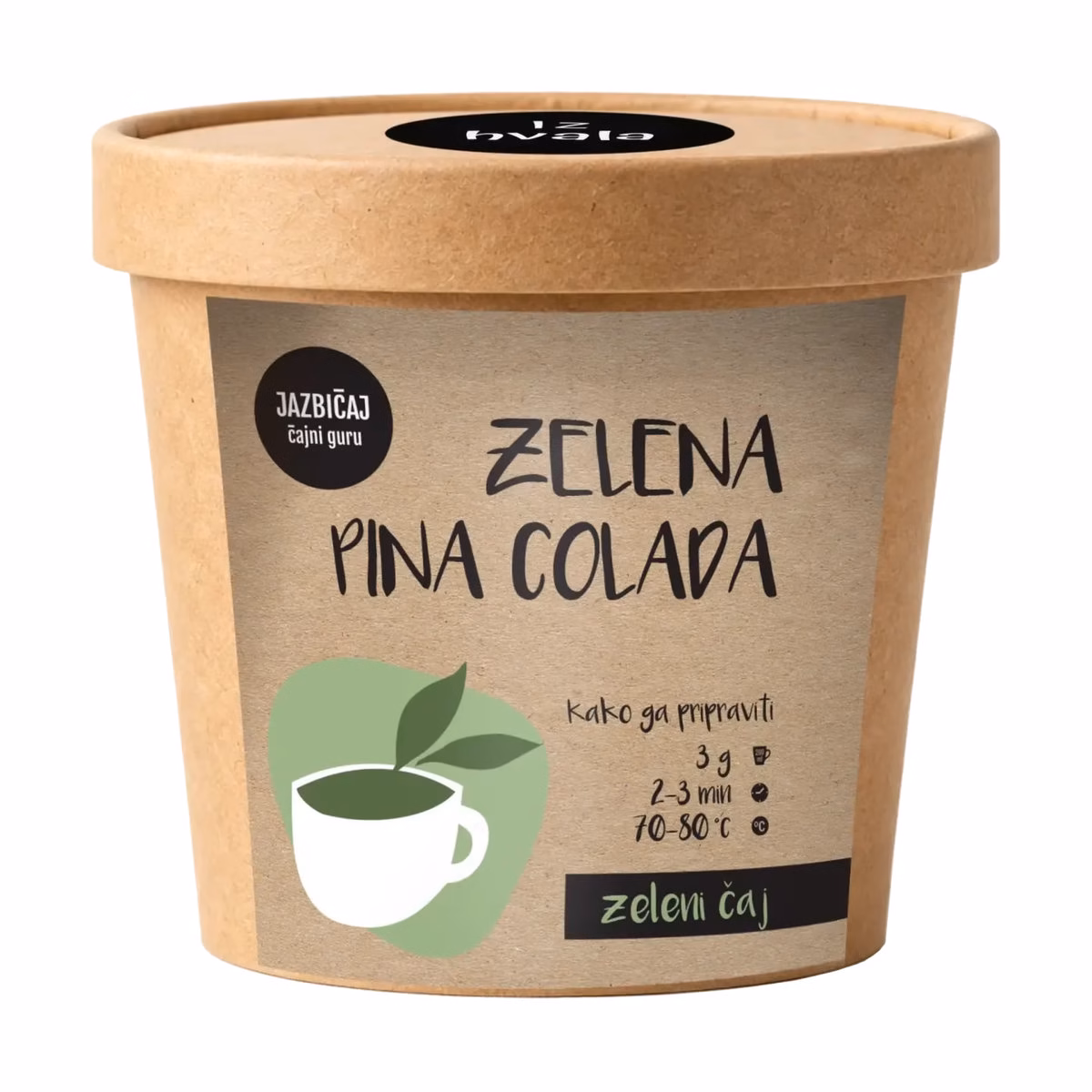 Lonček Jazbičaj zelenega čaja Zelena piina colada