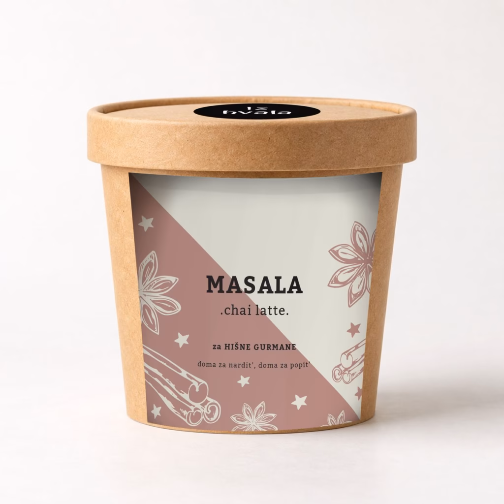 Lonček znamke TEJST Masala Latte Chai
