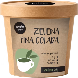 Jazbičaj Zelena pina colada zeleni čaj