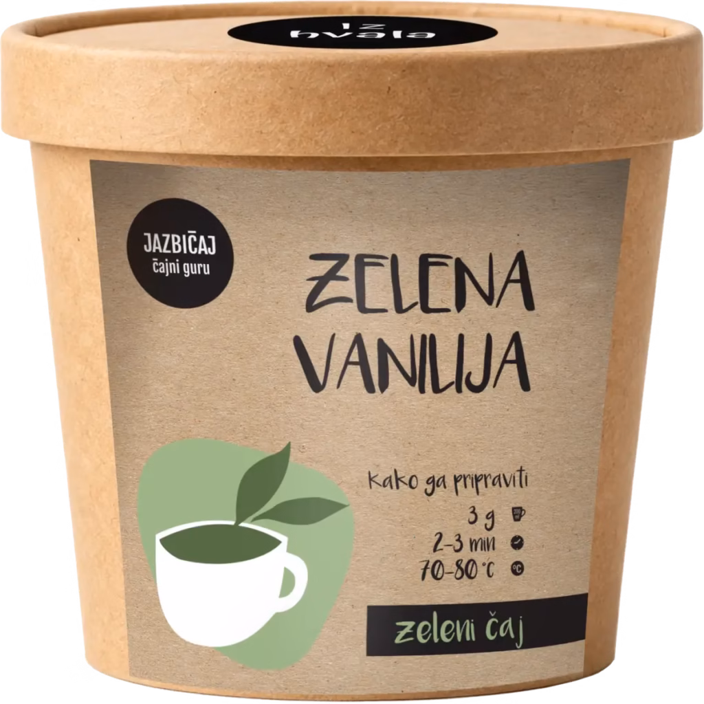 Jazbičaj Zelena vanilija zeleni čaj